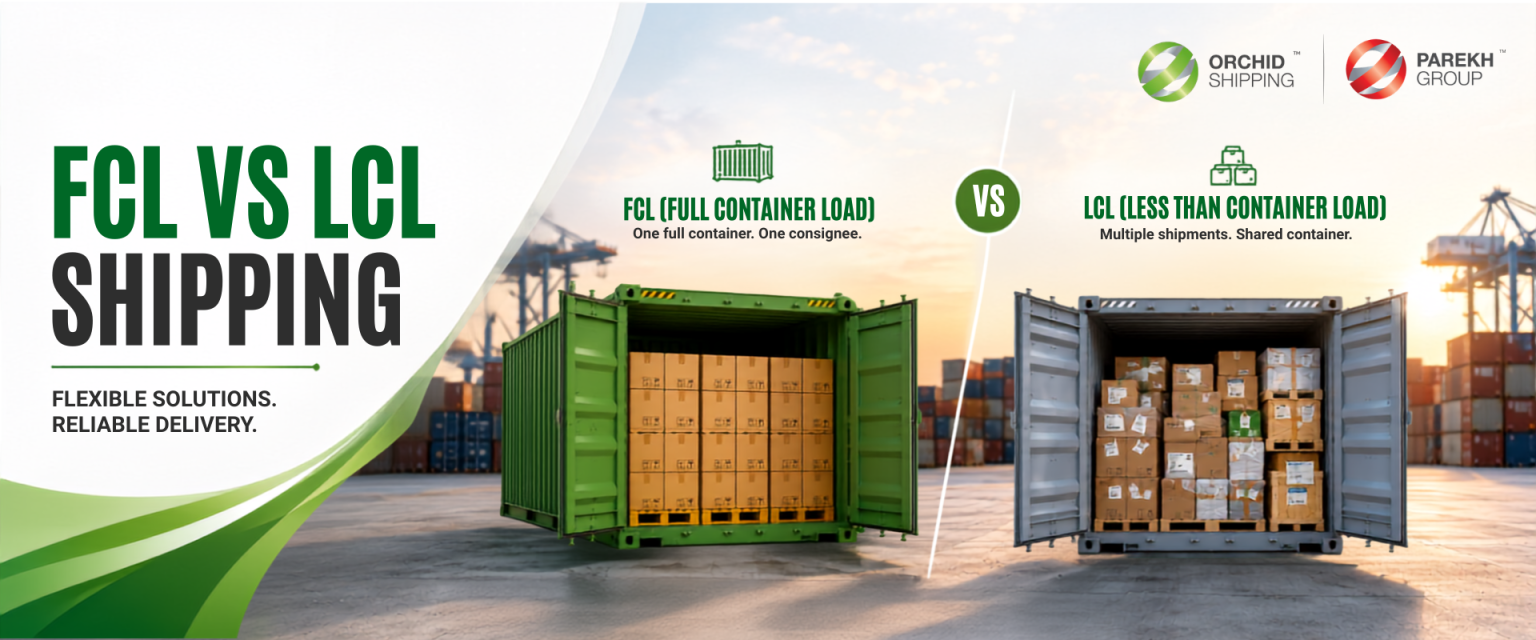 FCL vs LCL Shipping