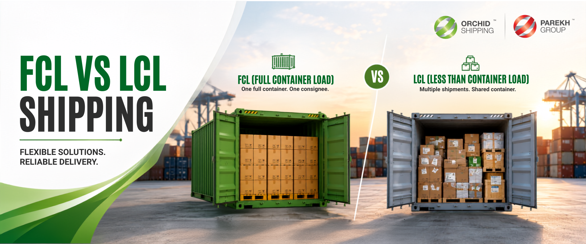 FCL vs LCL Shipping